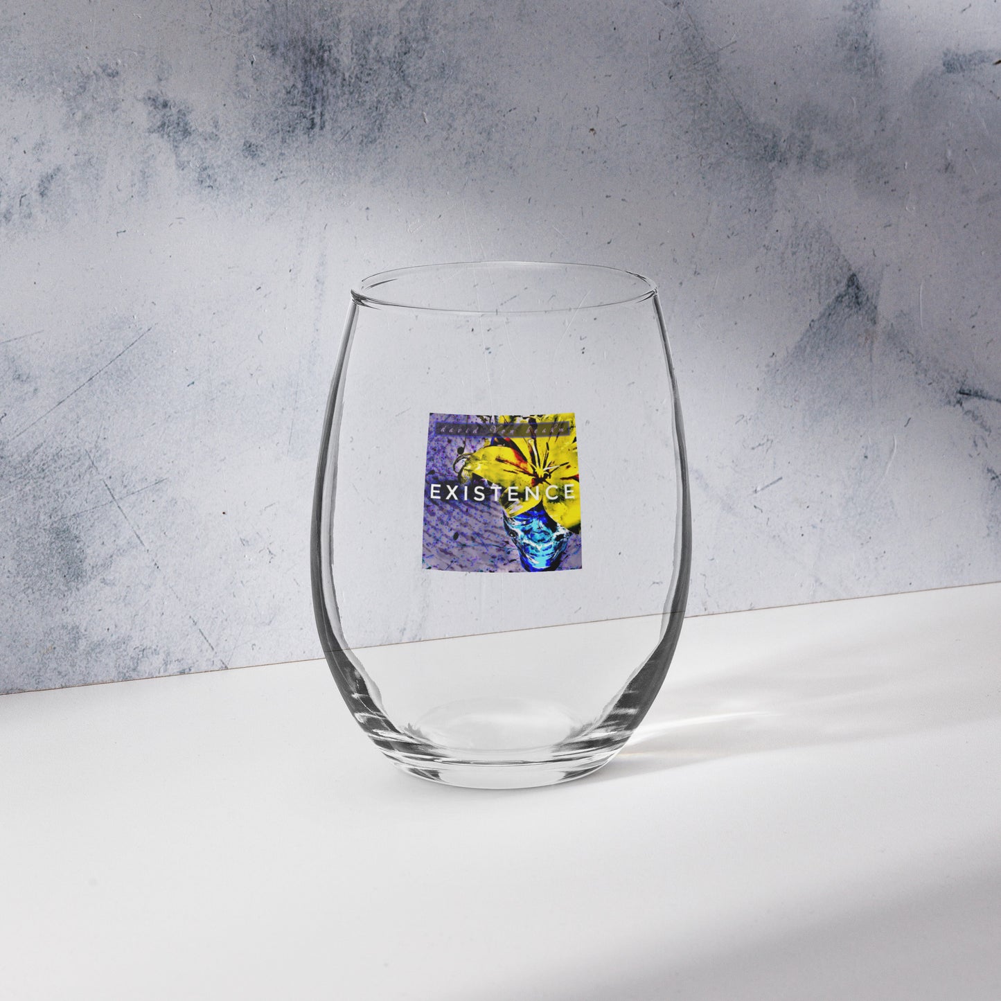 Existence Stemless wine glass